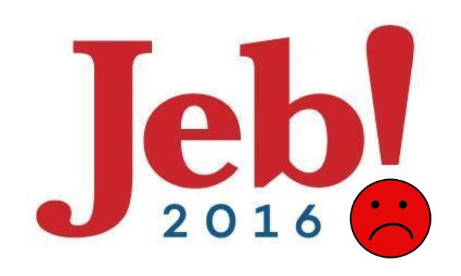 Even Jeb Bush's logo is sad.