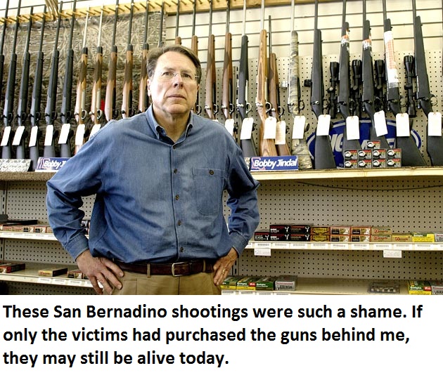 WayneLaPierre with guns