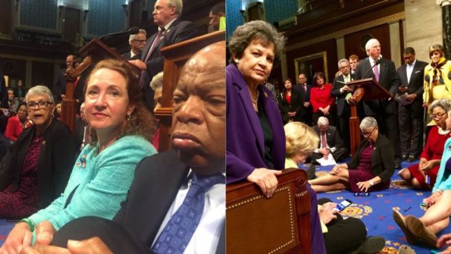 Democrat sit-in