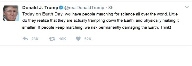 Trump Tweet Earth Day 2
