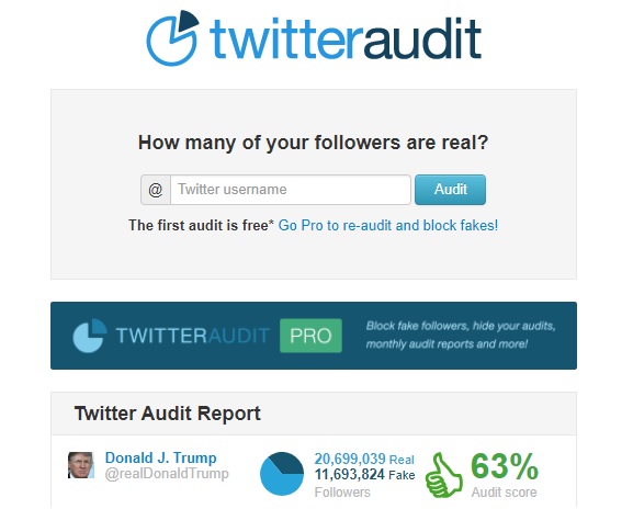 Trump twitter audit
