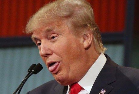 Trump tongue