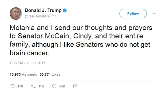 Trump Tweet McCain