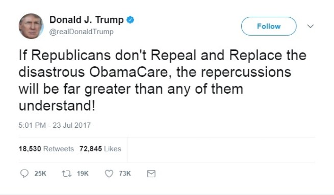 Trump Tweet Repercussions