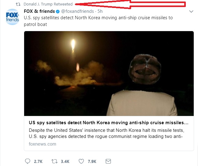 Trump Tweet Korea Missile