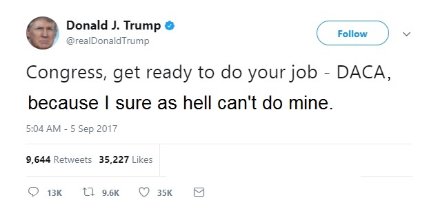 Trump Tweet DACA