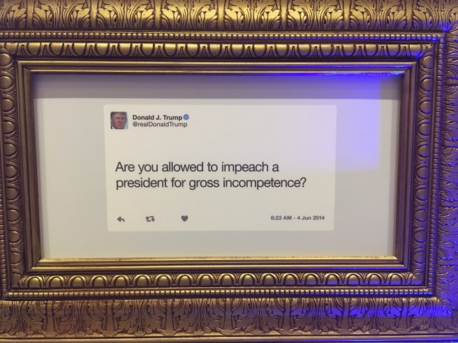 Trump Framed Tweet