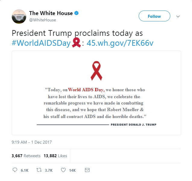 Trump Tweet AIDS