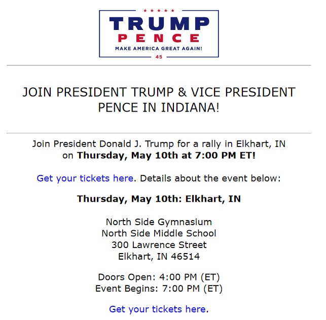 Trump Pence Event