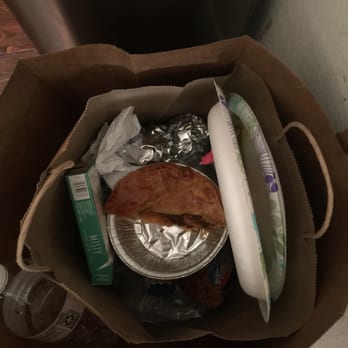 pie in garbage
