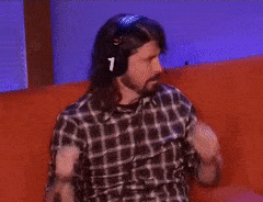 Foo Fighters air drumming