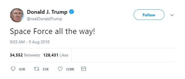 Space Force Tweet
