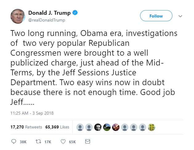 Trump tweet obstruction