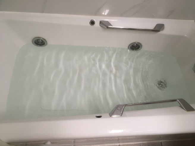 bathtub water