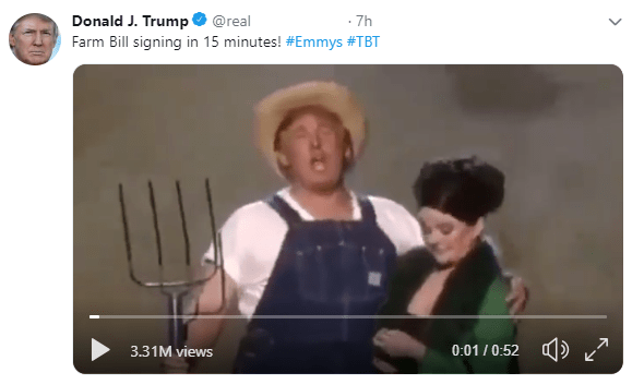 Trump Tweet Farm Bill