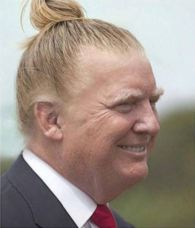 Trump man bun