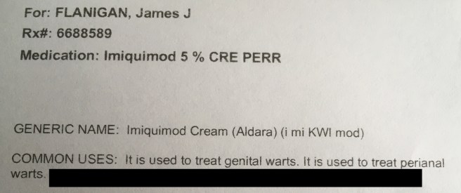 Cream warts