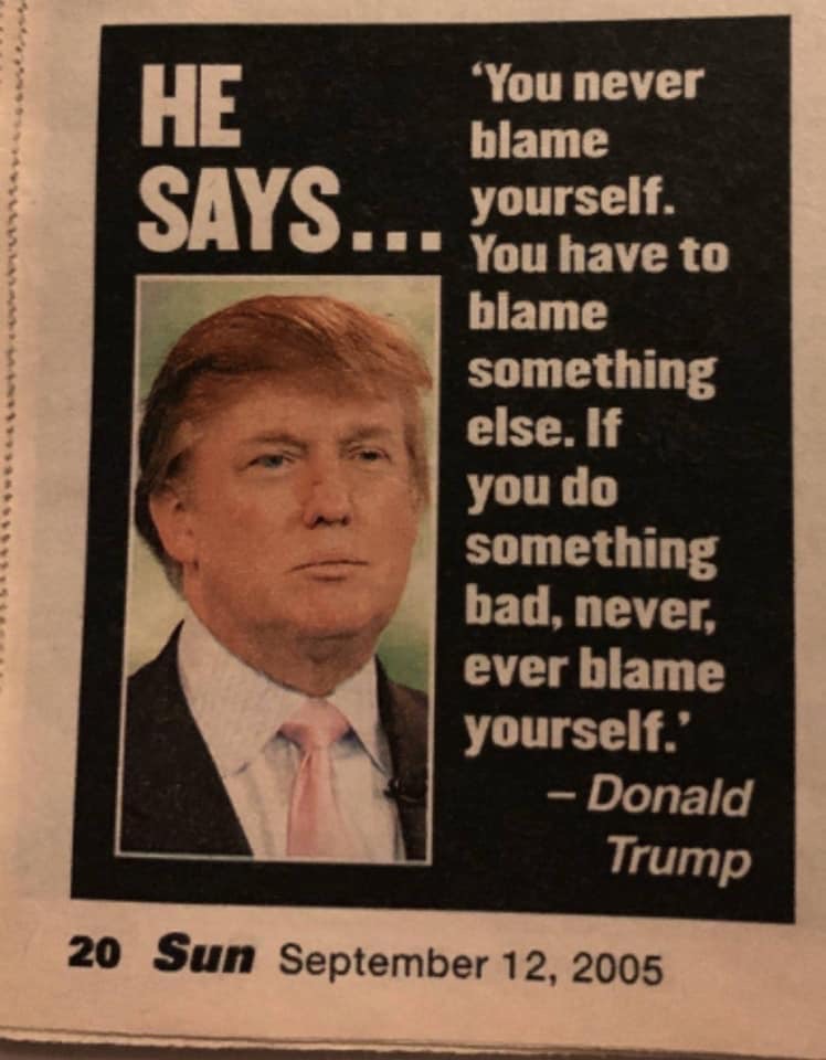 Trump Sun Blame