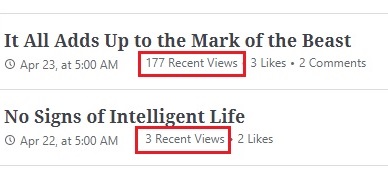 Mark of the Beast Views