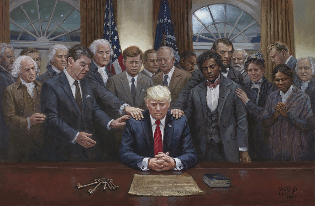 Trump Painting Presidents